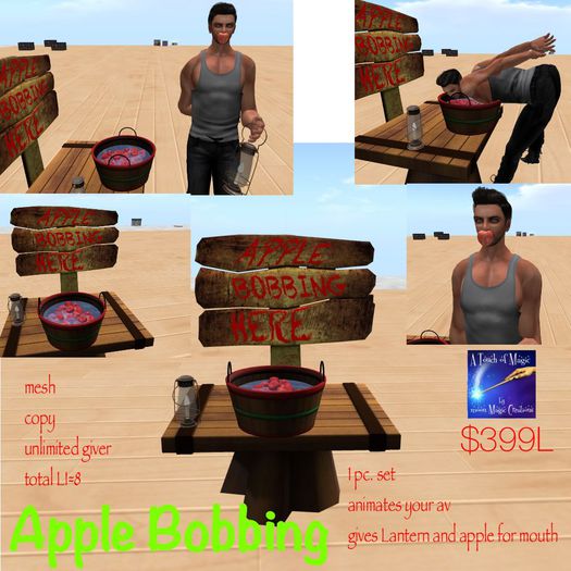 Bobbing for apples -Crate