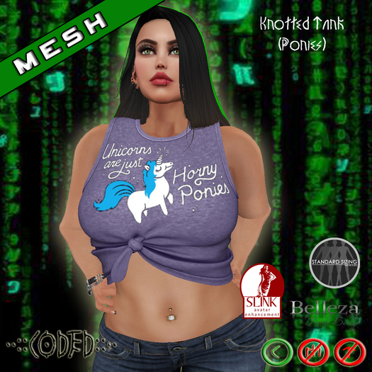 ..:: CODED ::.. Knotted Tank (Ponies)