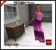 midnight backless dress