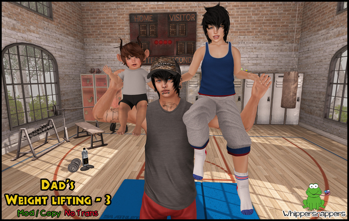 ! Whippersnappers ! - Dad's weight lifting 3