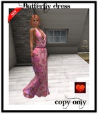 Butterfly backless dress