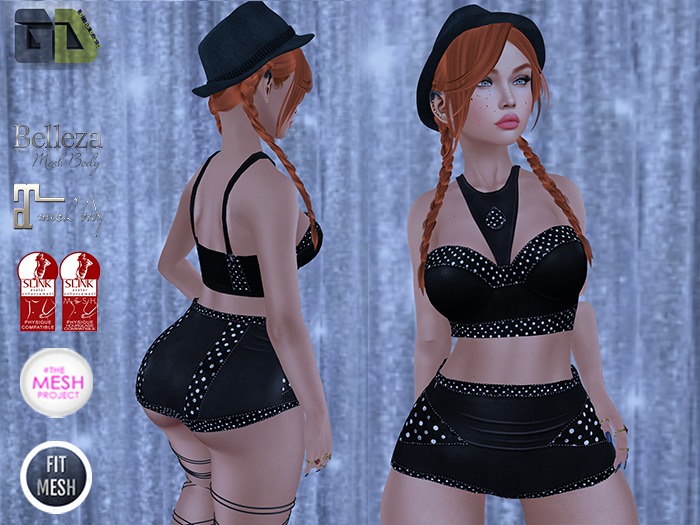 [.:Get's Dressed:.] Michelly Outfit Black