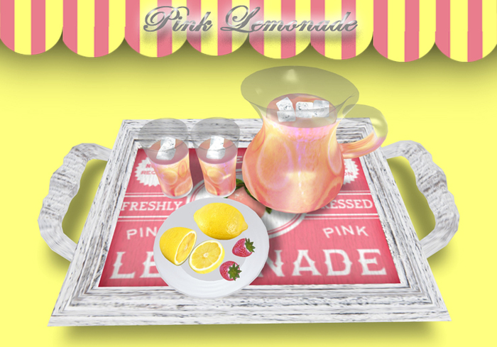 Pink Lemonade Tray SC - click for glass