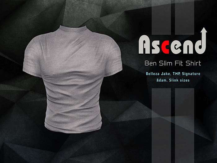 //Ascend//Ben Slim Fit Shirt - Smoke White