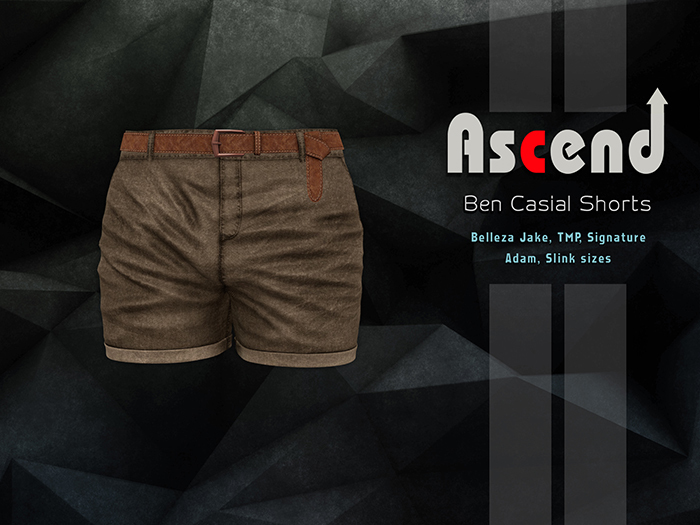 //Ascend//Ben casual Shorts - Pebble