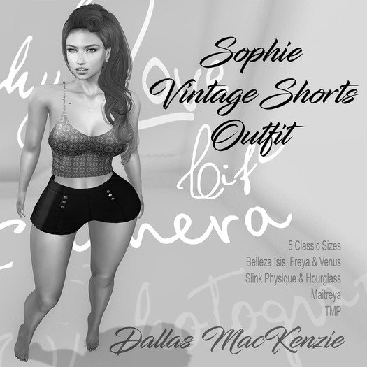 [Dallas MacKenzie] Sophie Shorts Outfit - DEMO