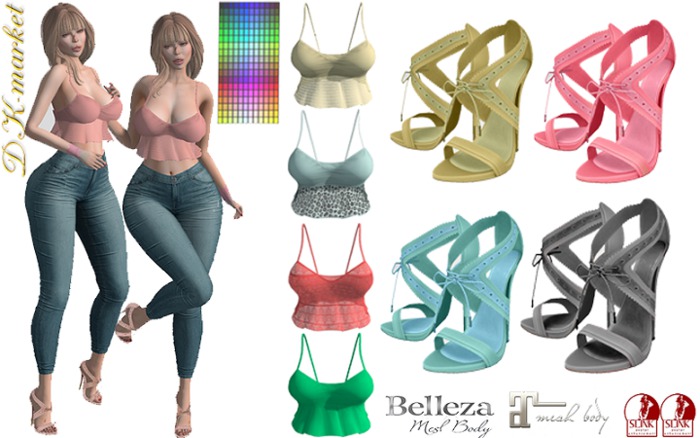DK:: top&heels 4 models 216 colors MAITREYA SLINK BELLEZA