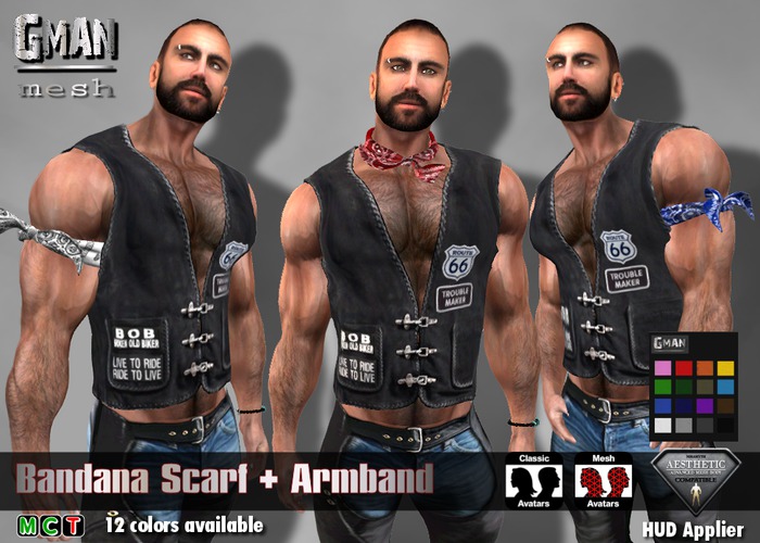 [GMan] AB - Bandana Scarf