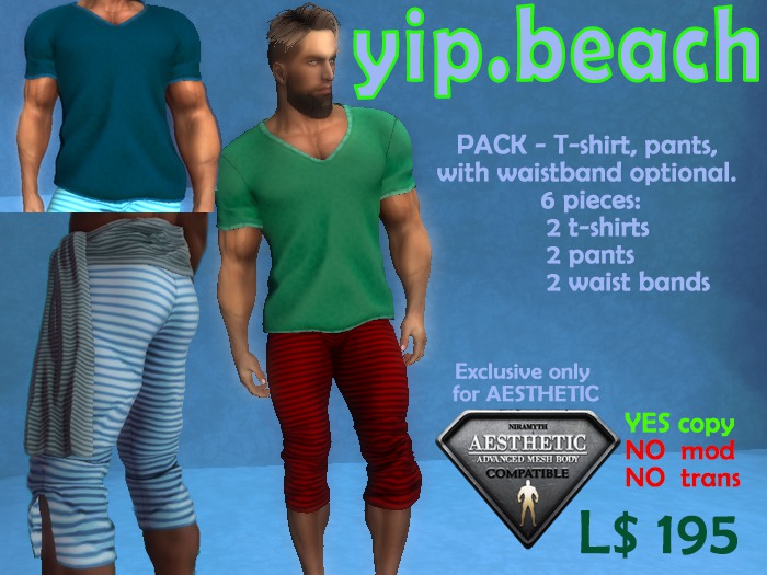 PACK 2 T-Shirt + 2 Pants + 2 waist bands