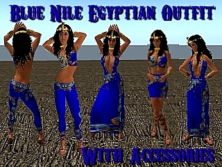 Blue Nile Egyptian Outfit Boxed