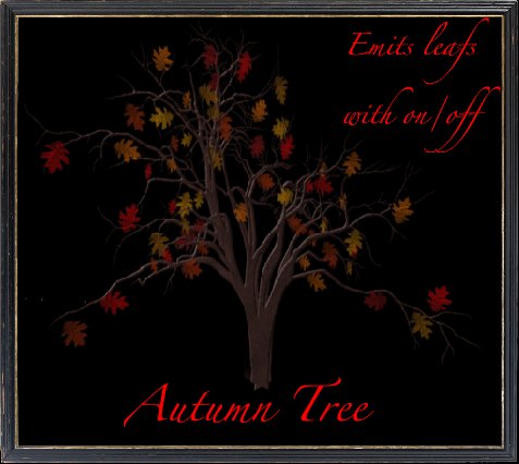 Autumn tree 2 emits leafs