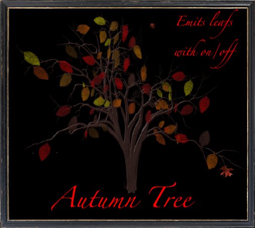 Autumn tree emits leafs