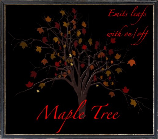 Maple tree emits leafs