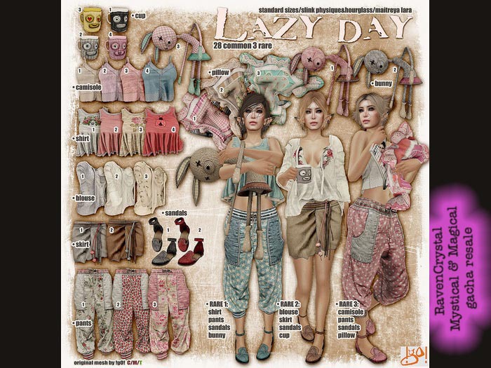 !gO! lazy day pants 3 - slink physique