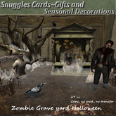 Zombie Grave yard Halloween By Snuggles Boxed