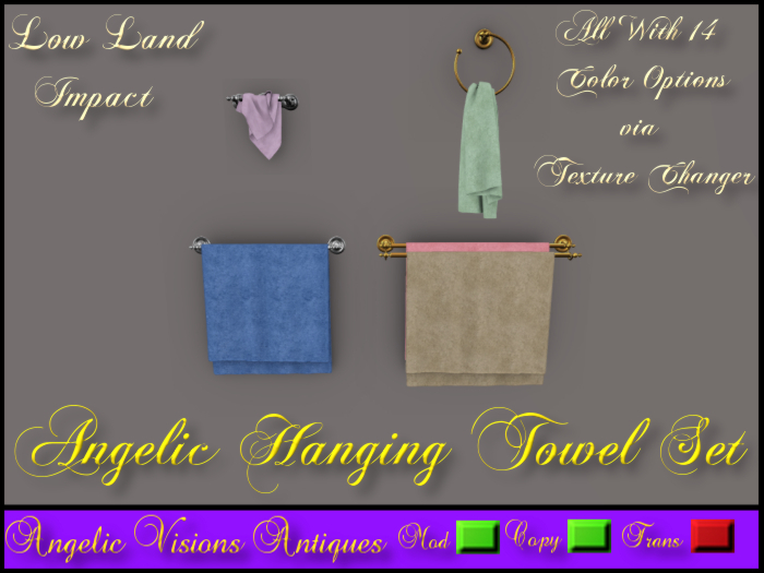 Angelic Hanging Towel Set BOXED