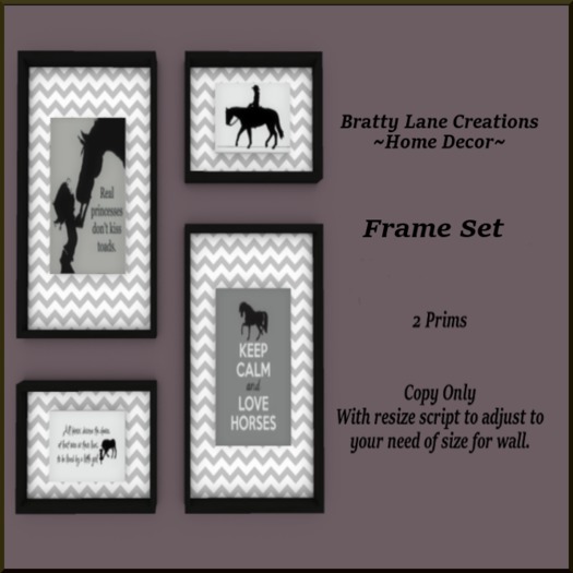 Princess & Her Horse Frame Set {BOX}