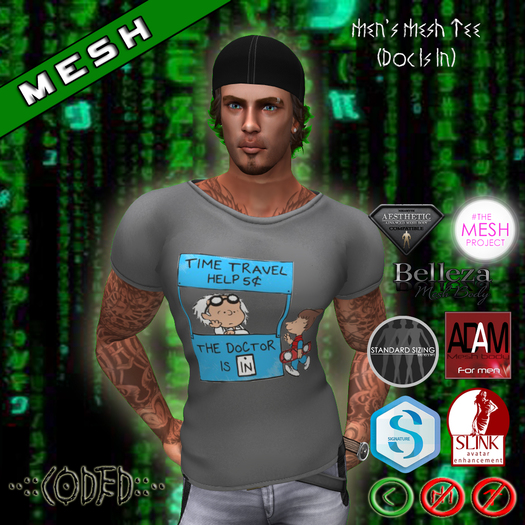 ..:: CODED ::.. Men's Mesh Tee (Doc Is In)