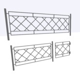 Full Perm Low Metal Fences 1(100% mesh)