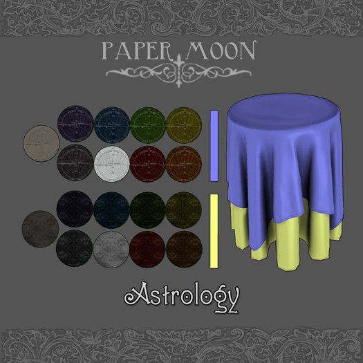 *pm* Layered Tablecloth - Astrology