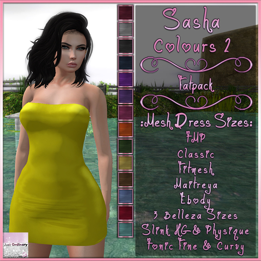Sasha Dress Colours 2 Fatpack