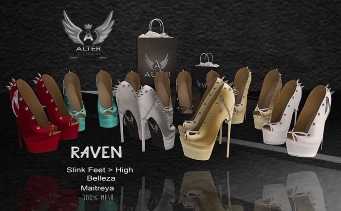 ::ALTER:: Raven shoes MAITREYA - BELLEZA - SLINK (Black)
