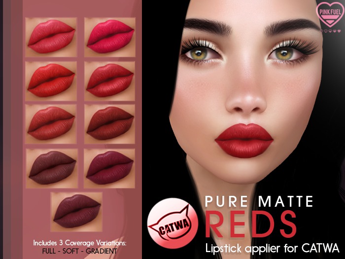[PF] CATWA LIPSTICK - Pure Matte (Reds)