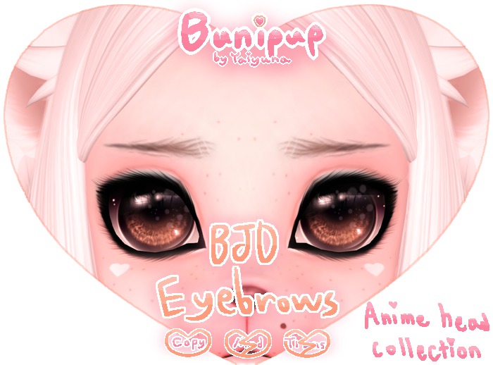 [{Bp}] BJD Brows { Anime Head Collection }