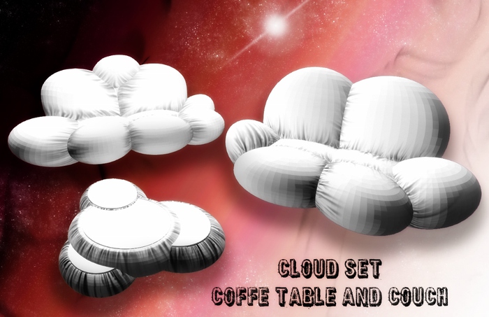 CLOUD SET- SOFA AND COFFETABLE
