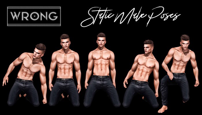 WRONG - Sit Static Male Poses -6