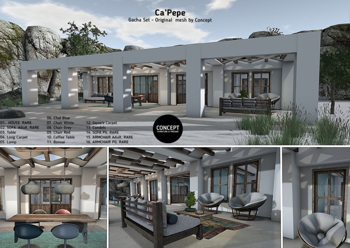 Concept} 02.   Ca'Pepe. Sofa Adult. RARE