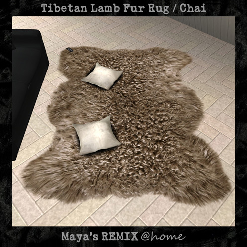 Fur Rug (Chai) / Maya's REMIX @home