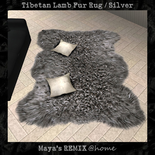 Fur Rug (Silver) / Maya's REMIX @home