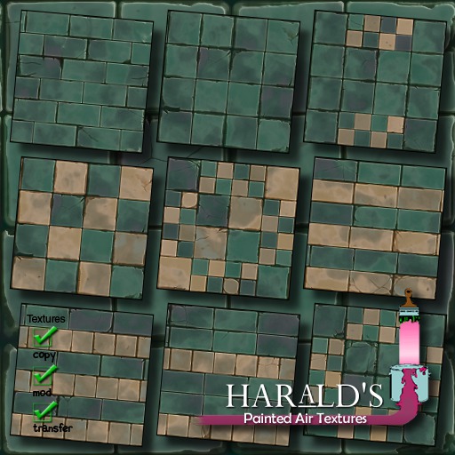 (PAT Floor - Stone Tiles Grubby Green) box