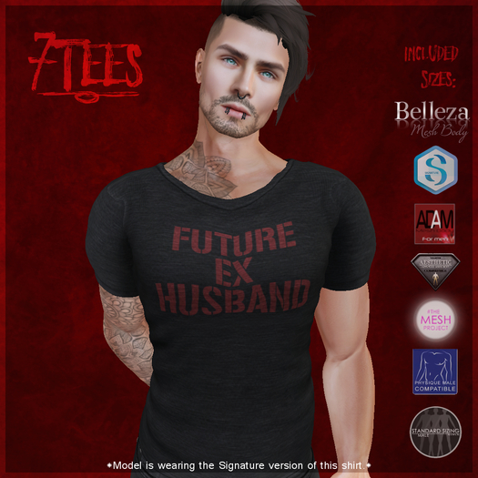 {7Ts} Future Ex Husband Tee [5 Mesh Body Sizes/Standard S