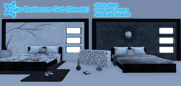 *SQ* Geo Bedroom Set (Geode)