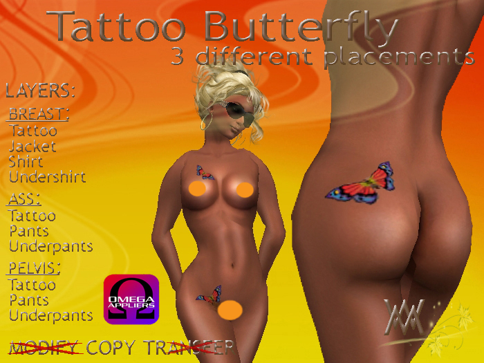 Tattoo Butterfly bundle by Wild Motley