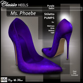 C&F Phoebe Classic Heels, Maitreya, Slink, Belleza & TMP - Purple Satin