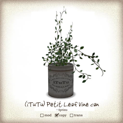 (iTuTu) petit leaf vine can
