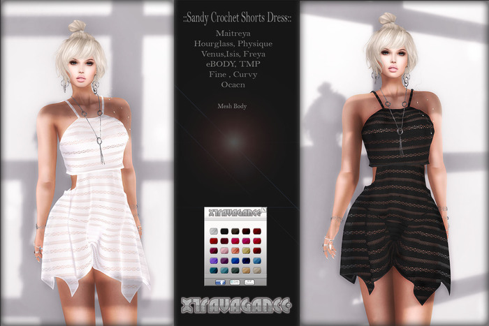 ::XT:: - Sandy Crochet Shorts Dress