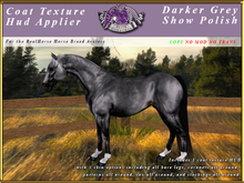 *E* RealHorse Coat Texture HUD [BOXED]  Darker Gray Show Polish