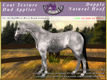 *E* RealHorse Coat Texture HUD [BOXED] Dapple Gray Natural