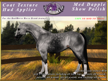 *E* RealHorse Coat Texture HUD [BOXED] Med Dapple Show Polish