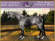 *E* RealHorse Coat Texture HUD [BOXED] Med  Dapple Natural