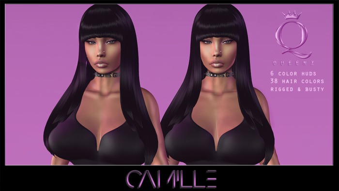 {Q} Camille (Rigged Mesh Hair) *BUNDLE*