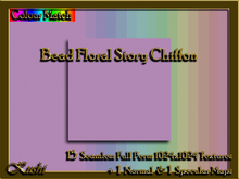 !Kushi! BeadFloralStoryCHIFFON Textures -WEAR TO UNPACK