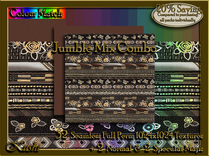 Jumble Mix Combo Seamless Textures 