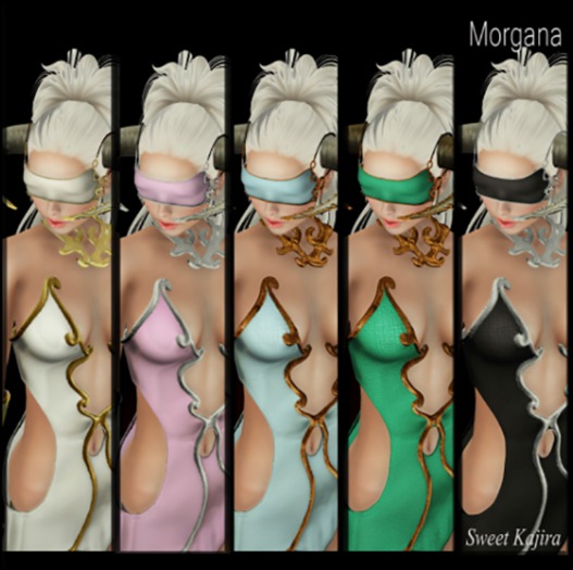 *Sweet Kajira*Morgana  green/copper   Mask (BOX) RARE