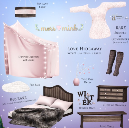 {moss&mink} Love Hideaway - Bed RARE