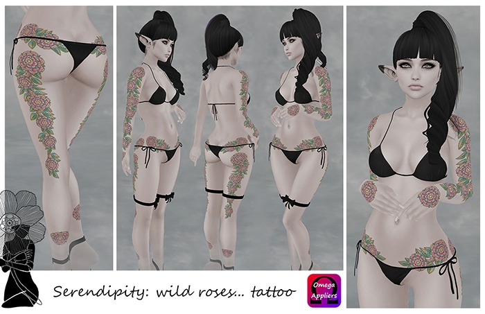 Serendipity: wild roses... tattoo Omega App